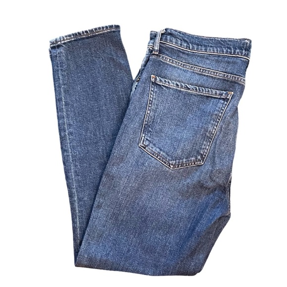 AGOLDE Nico Skinny Jeans High Rise Ankle Crop Medium Blue Denim Size 30 - Picture 6 of 10